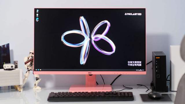 galaxy z flip3|低价打造个性化轻办公桌面，台电凌珑S主机+HKC 马卡龙显示器