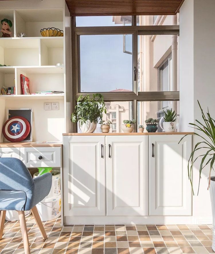 |112平北欧风，进门一个大的储物柜，真是太实用了！