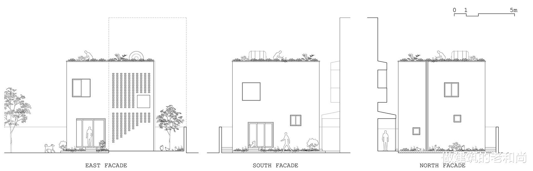 卧室|造价仅为6500美元的越南模块住宅：让失去的农田融入建筑