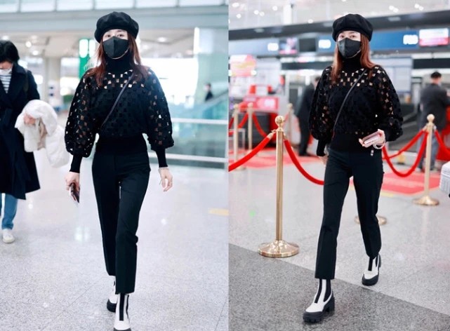 女人味|秦岚也太会穿了吧!全黑造型不仅不显老气,反而散发出优雅女人味