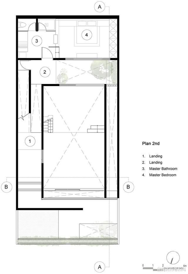 客厅|集办公与居住于一体的住宅：内部空间层次丰富，光影变化多样