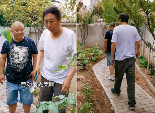 冯巩|63岁冯巩豪宅内景曝光!院子超大种满蔬菜,亲自松土手上沾满泥