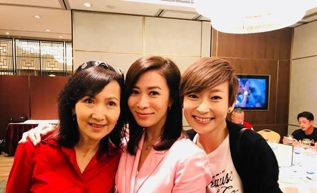 清浅微笑的我|著名演员陈美琪与香港老演员们的合影，特别真实啊