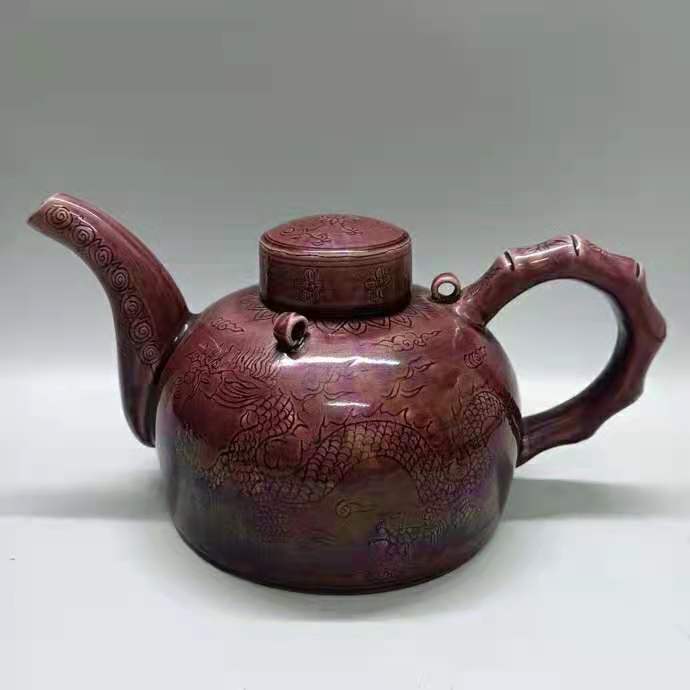 翡翠|清文玩瓷器 单色釉 部分釉色红釉 绿釉 茄皮紫釉鉴赏交流