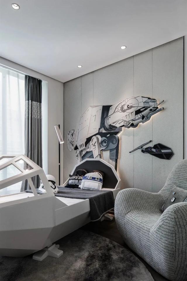 粉色|550㎡现代风别墅，高级灰与水墨色，低调档次的效果很独特