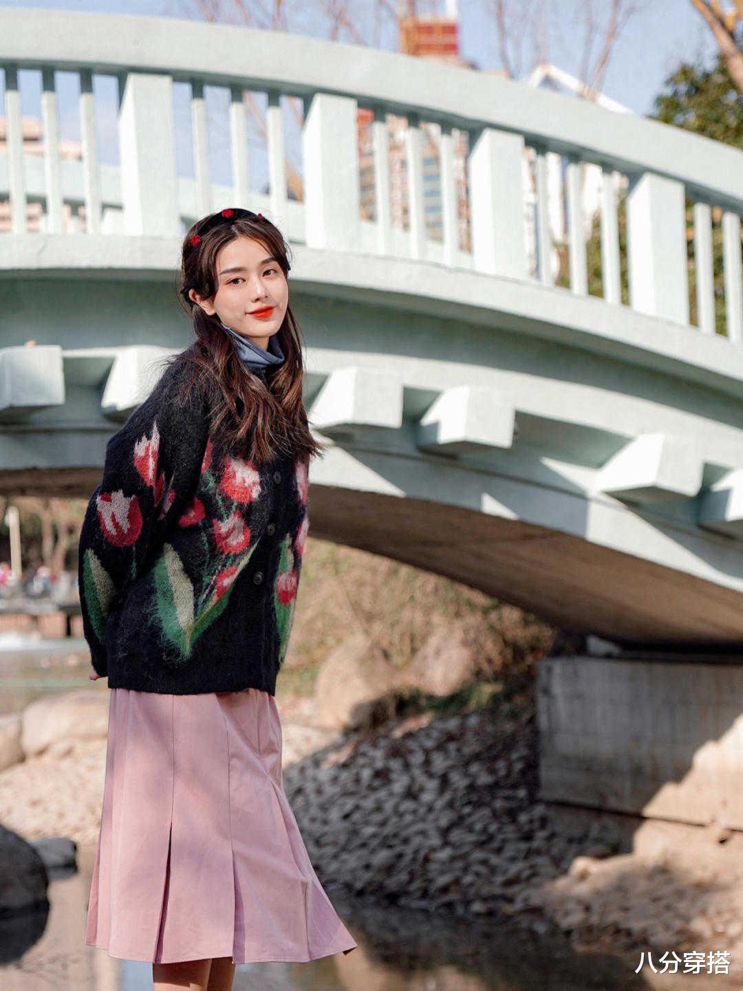 八分穿搭 小个子女生冬天怎么穿？这些针织外套保暖又温柔，显高又时髦