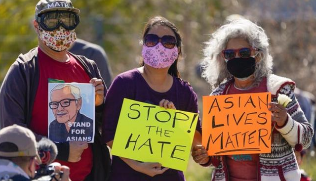 第1眼界 请停止伤害!过去两个月美国报告超500起反亚裔仇恨事件