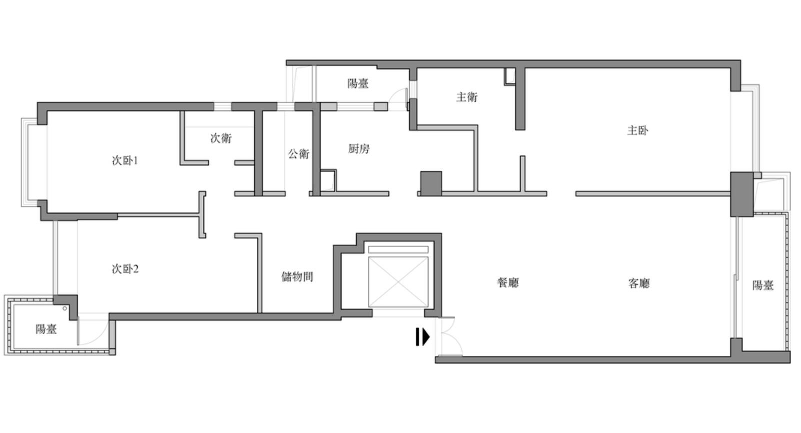 阳台|当大平层遇到低饱和度色彩会怎样?她200㎡新家,一进门就很大气