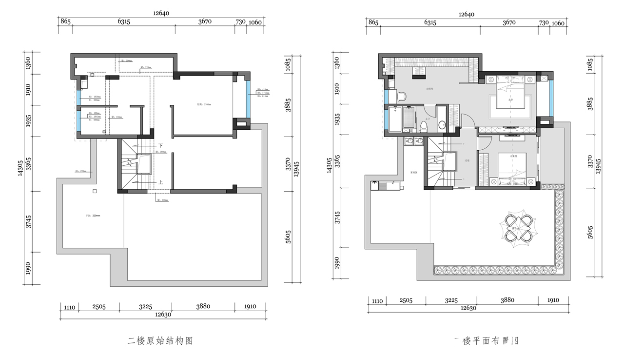佳兆业207平现代风格装修案例