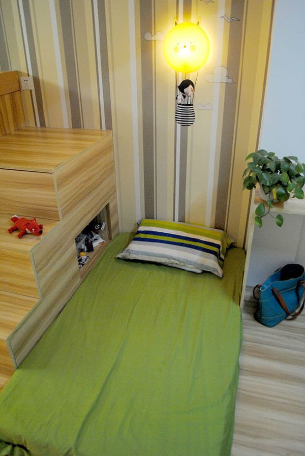 简易设计|34㎡小户型，层高2.8㎡，晒毕业照，一家三口住的很满足