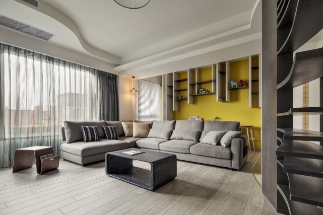 珊珊为何来迟|89运用多个几何型状作为设计基础，合理划分空间让设计融入生活