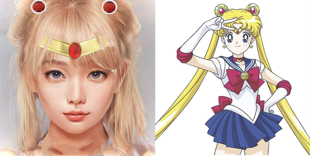 创造与魔法|AI技术：美少女战士用AI还原真人，海王满最美！