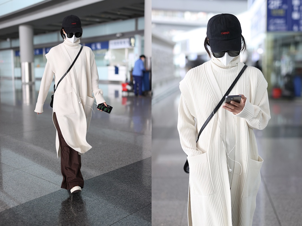 王珞丹|王珞丹真会穿，“披肩感”长大衣好显个性，流苏设计很吸睛，真靓