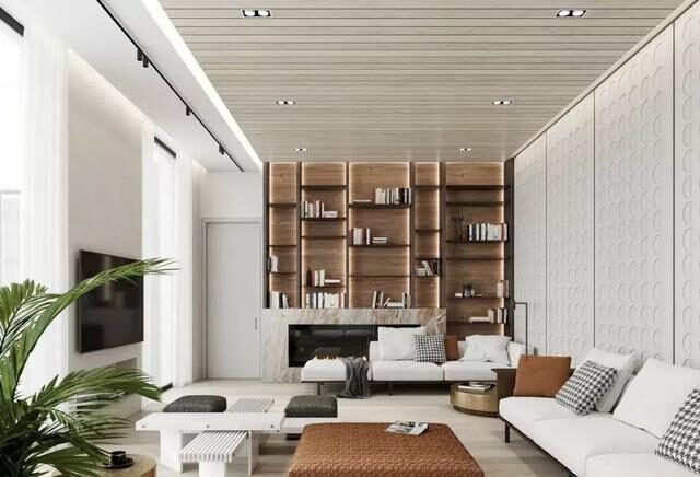 越来越多人不在客厅装电视了，现在流行这样装，时尚又大气