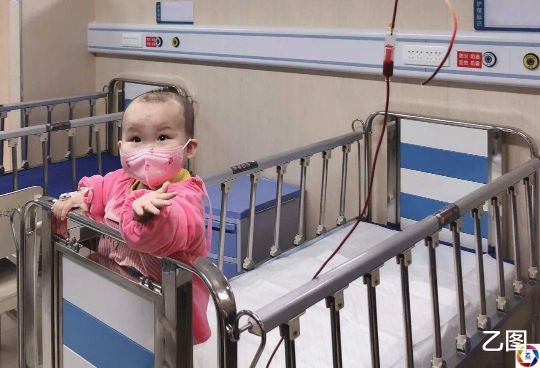 乙图 一岁血癌女童经历8次化疗，又被开水烫得遍体鳞伤，看着都痛