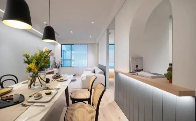 72㎡现代简约风新房，全屋设计简洁为主，淡雅温馨！