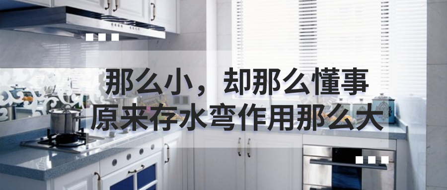 |它那么小却那么懂事,原来存水弯这么有用!