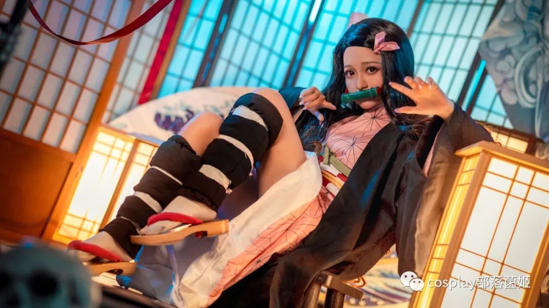 鬼灭之刃|cos:鬼灭之刃灶门祢豆子cos正片@蜡笔小C酱