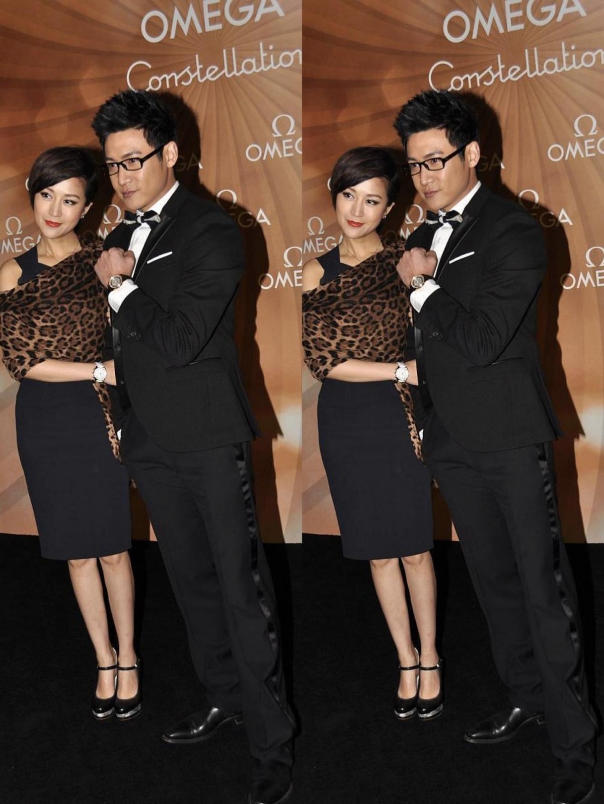 白小白的衣橱|鲍蕾陆毅夫妇同框，陆毅戴眼镜挺斯文的，鲍蕾披看着真“贵妇”