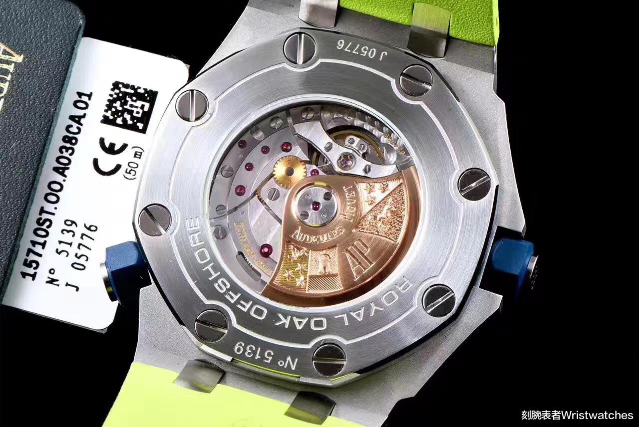 刻腕表者Wristwatches|JF厂爱彼AP15710彩色系绿盘复刻表品鉴会不会一眼假？