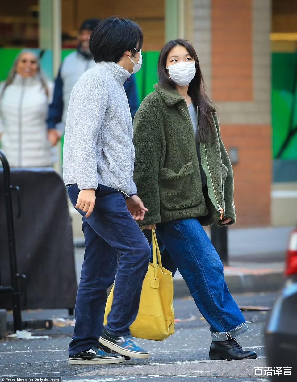 纽约|真子来纽约后状态好，素颜购物心情愉悦，丈夫保镖不在也很从容