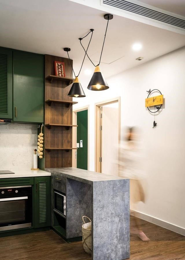 78㎡装出2卧室+书房+衣帽间，并用复古绿填满，小户型值得借鉴