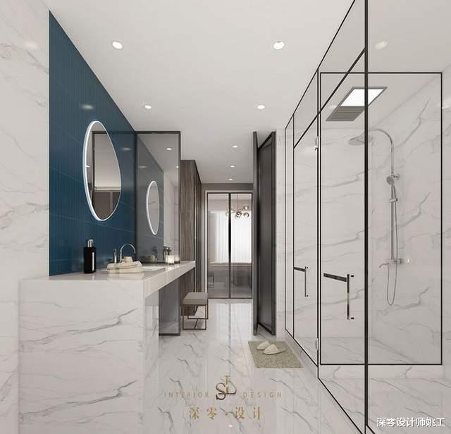 深零设计师姚工|抄作业的时候到了!20款高颜值卫生间装修案例,看中的赶紧搬回家