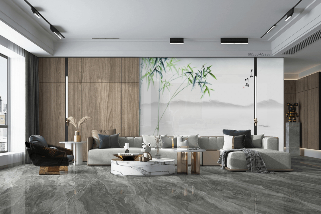 宋图网|禅意意境背景墙打造追求宁静舒适的家