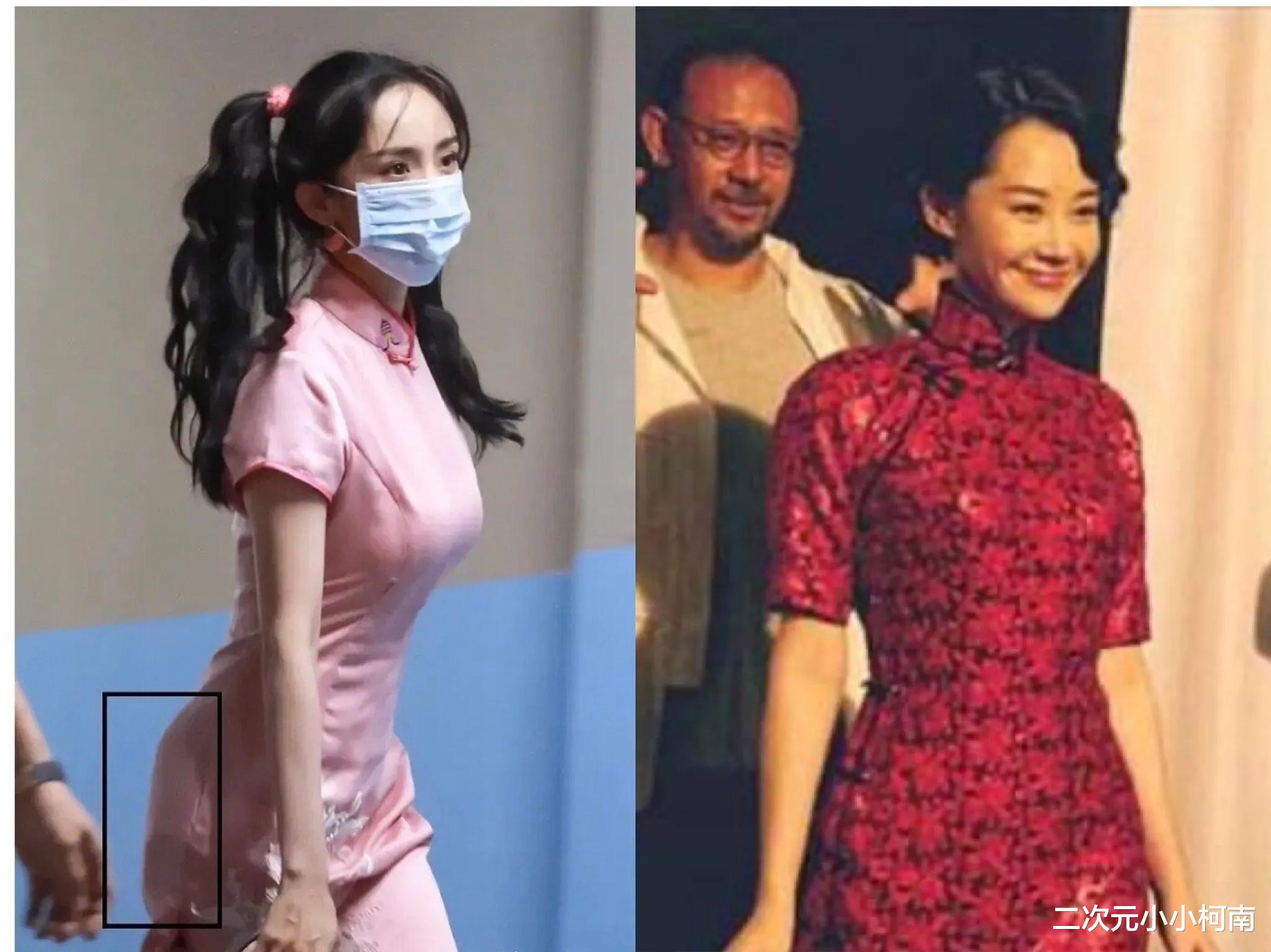 许晴|众女星同穿旗袍秀身材：景甜显丰腴，倪妮秀腰身，都难敌许晴一个弯腰！