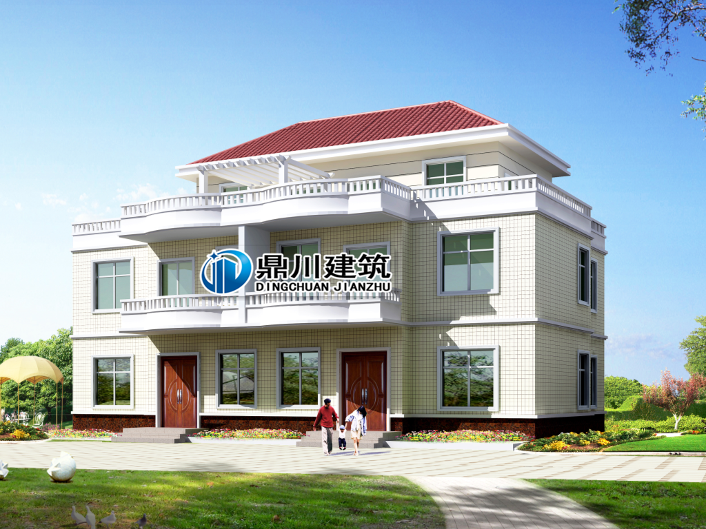 |占地180平方到200平方,农村自建别墅,大气经典户型