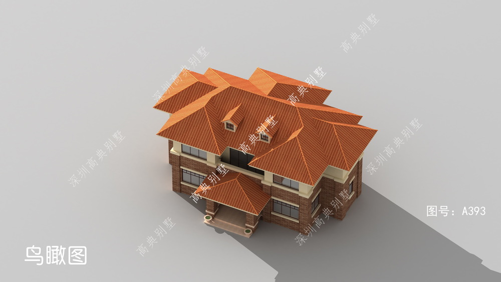 二层欧式别墅，设计相对简单，布局合理，没有过多繁杂的外观设计