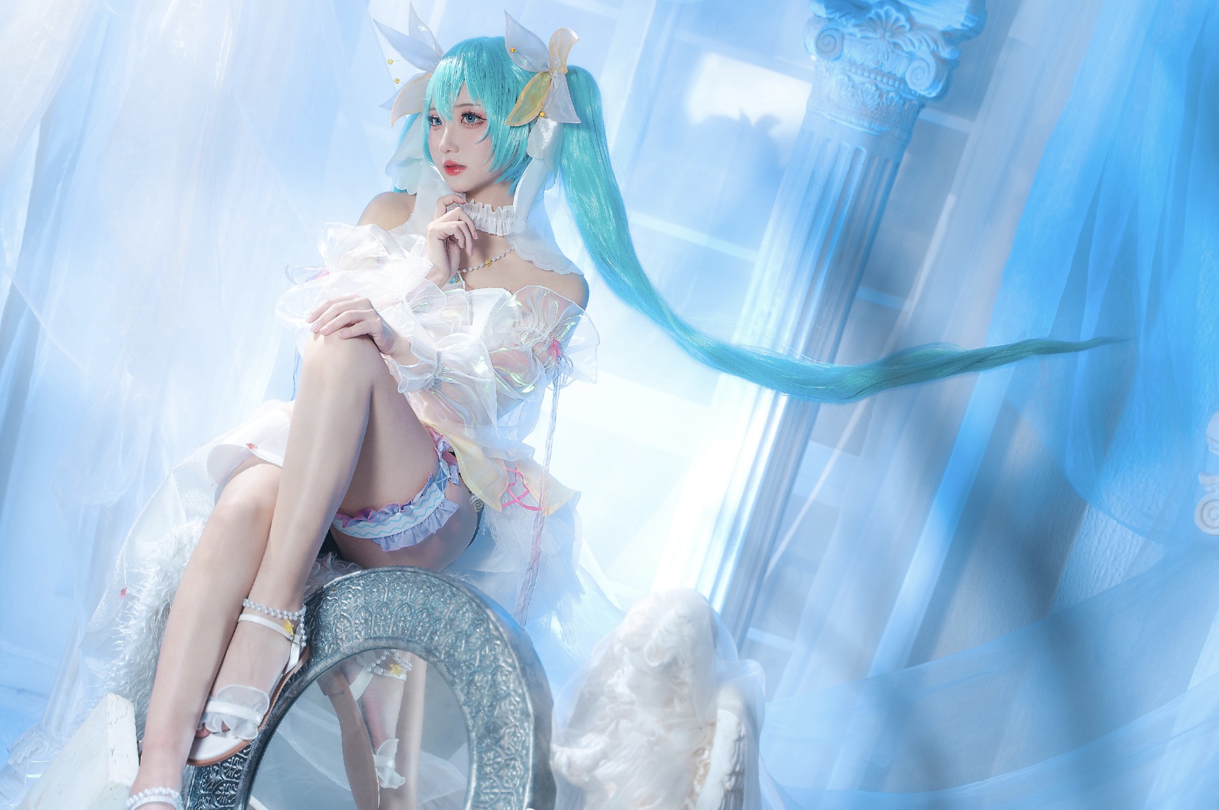 |初音cos正片鉴赏，听，她在海里