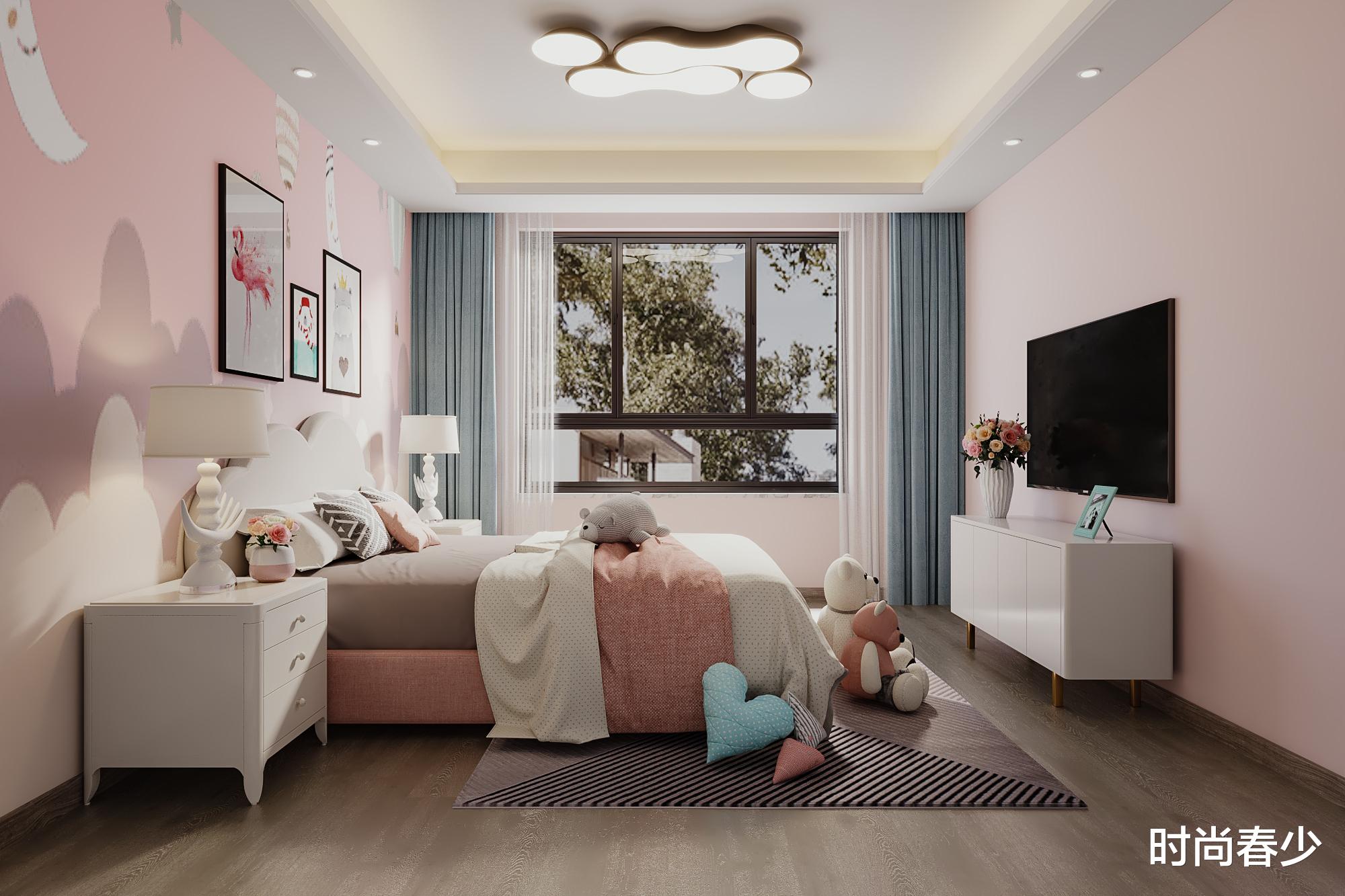 现代简约四口之家,设计上兼顾不同年龄段的需求