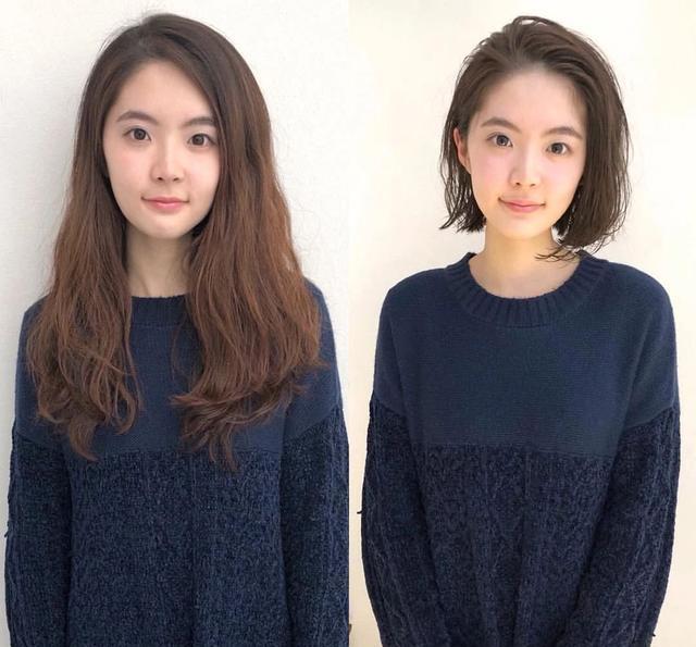 修图|日本女生晒的春季流行发型，网友：剪发之后，气质变得不同了