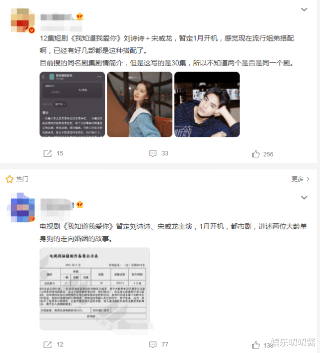 周冬雨|曝34岁刘诗诗将拍新戏，与22岁男星演姐弟恋，网友：看剧名就要扑