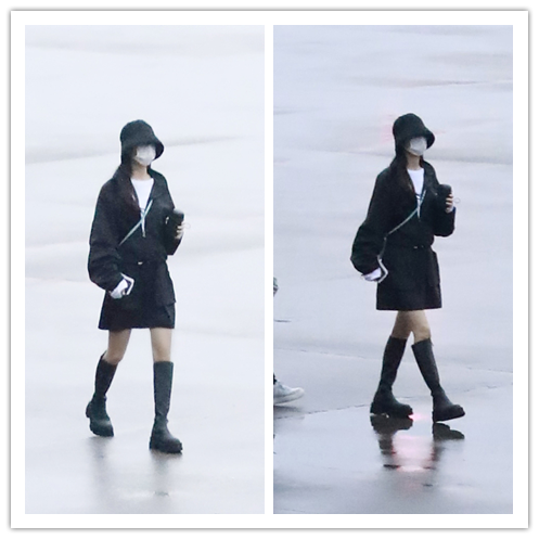 赵丽颖|赵丽颖的脸蛋好小，被墨镜挡住了一半脸，穿搭成熟都不显老