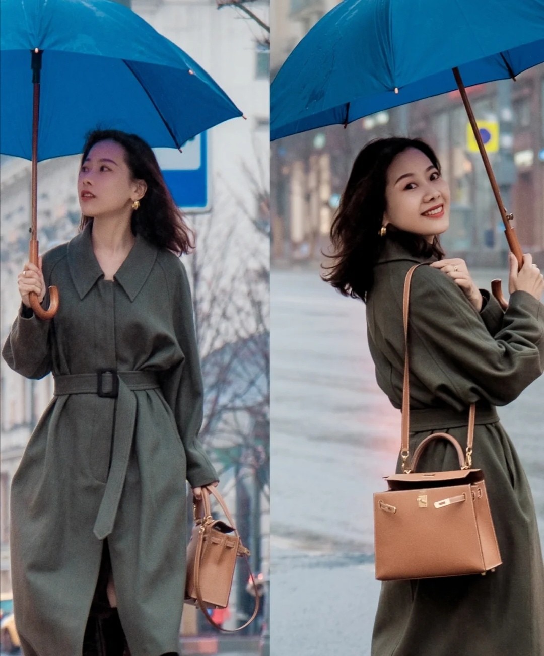 静静时尚达人 秋季“穿长不穿短”,长大衣高级又保暖!40岁女人穿也很时髦