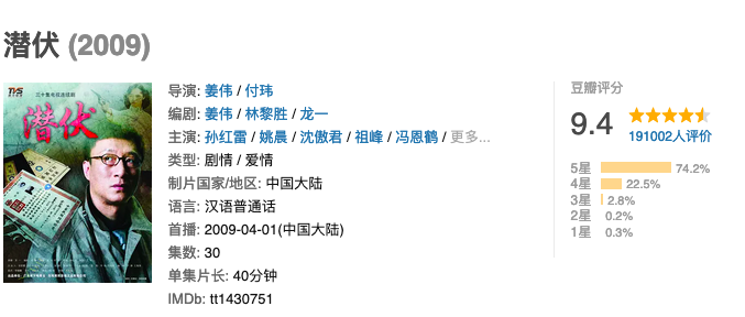 风筝|谍战天花板：《潜伏》9.4分，《风筝》8.8分！差的0.6分哪儿去了