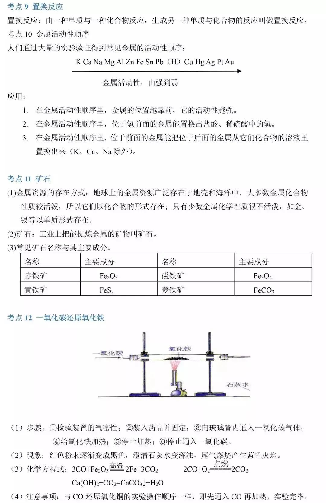 高校|初中化学：86个经典知识点总结，期末考点常考！