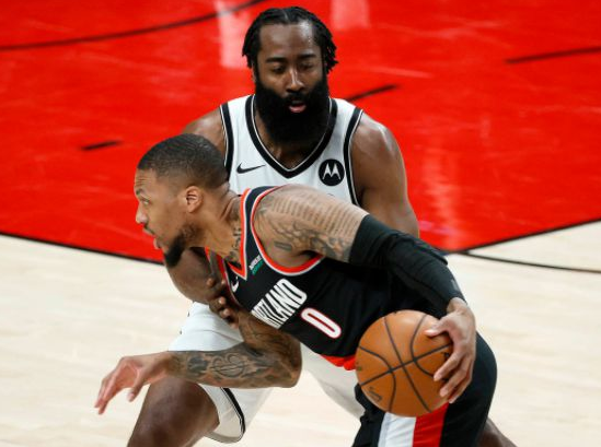 火箭队|40+25+17，哈登逆天！打爆利拉德，单核带篮网冲东部第一