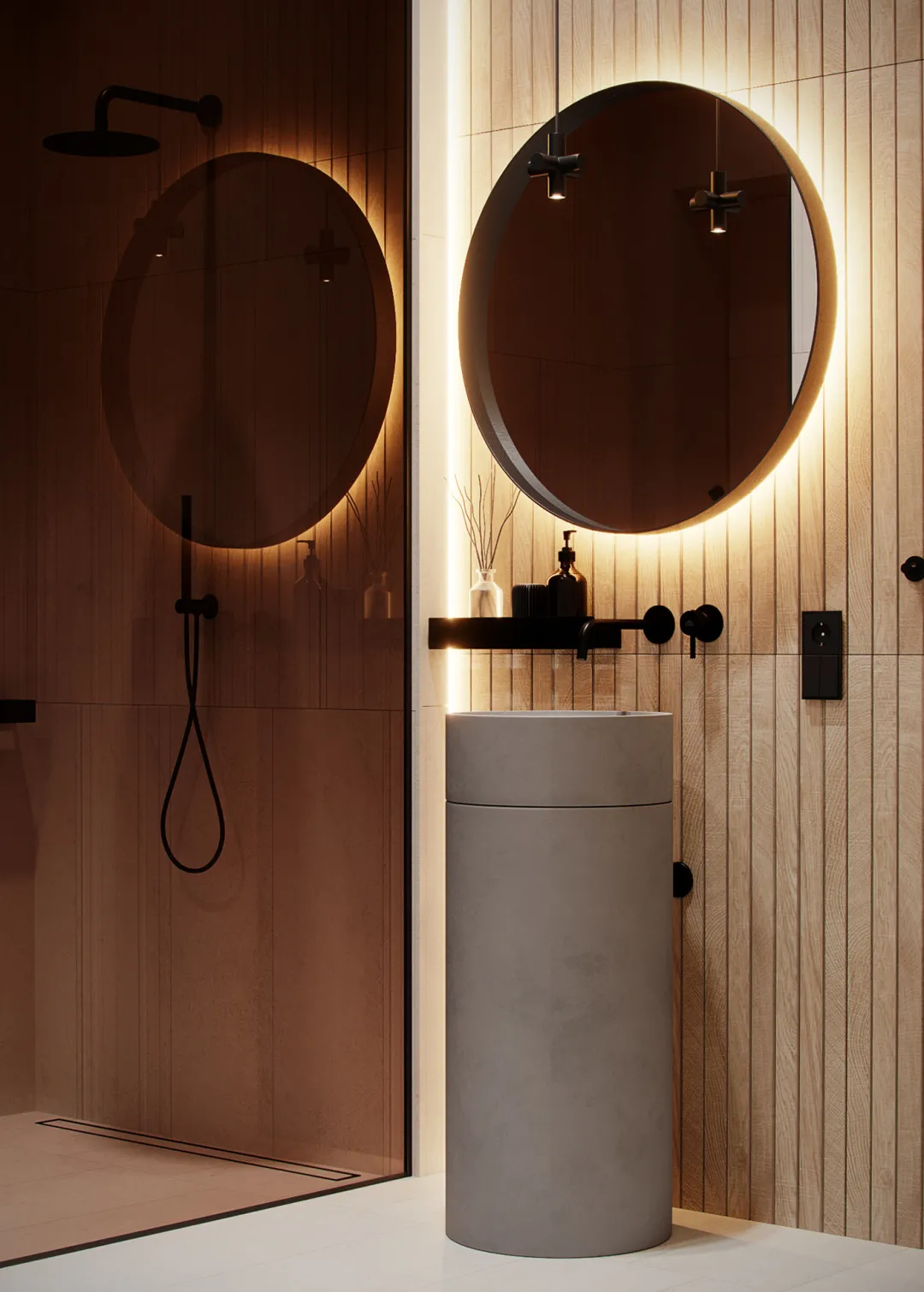 他把原木与艺术代入空间,打造干净又不失温度的家!