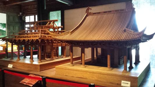 山区东哥话旅游 江南最古老、保存完整的木结构建筑，浙江省宁波保国寺