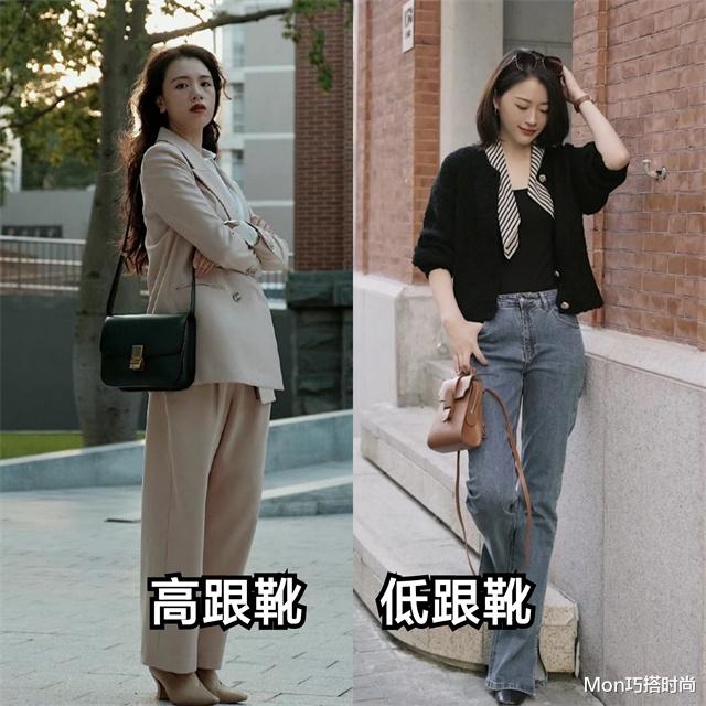 Mon巧搭时尚 穿阔腿裤时，搭什么鞋子才够好看又时髦？瞧小白鞋和低跟靴的区别