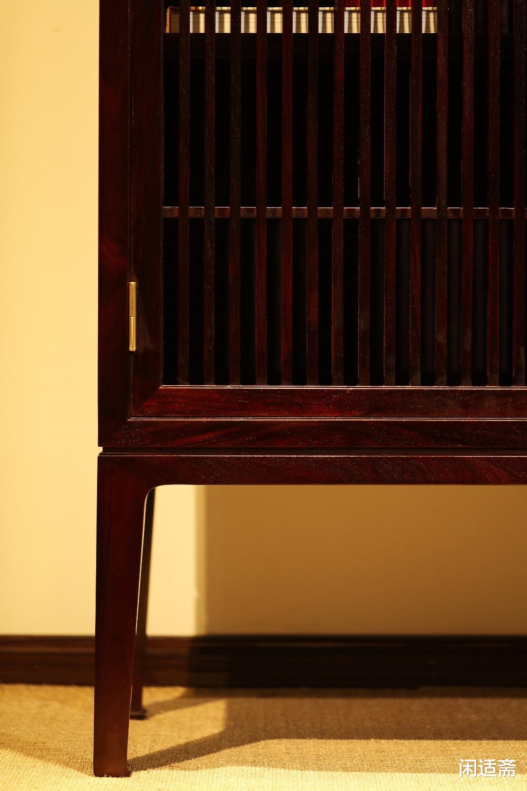 血檀新中式家具,凌云,亮格书柜