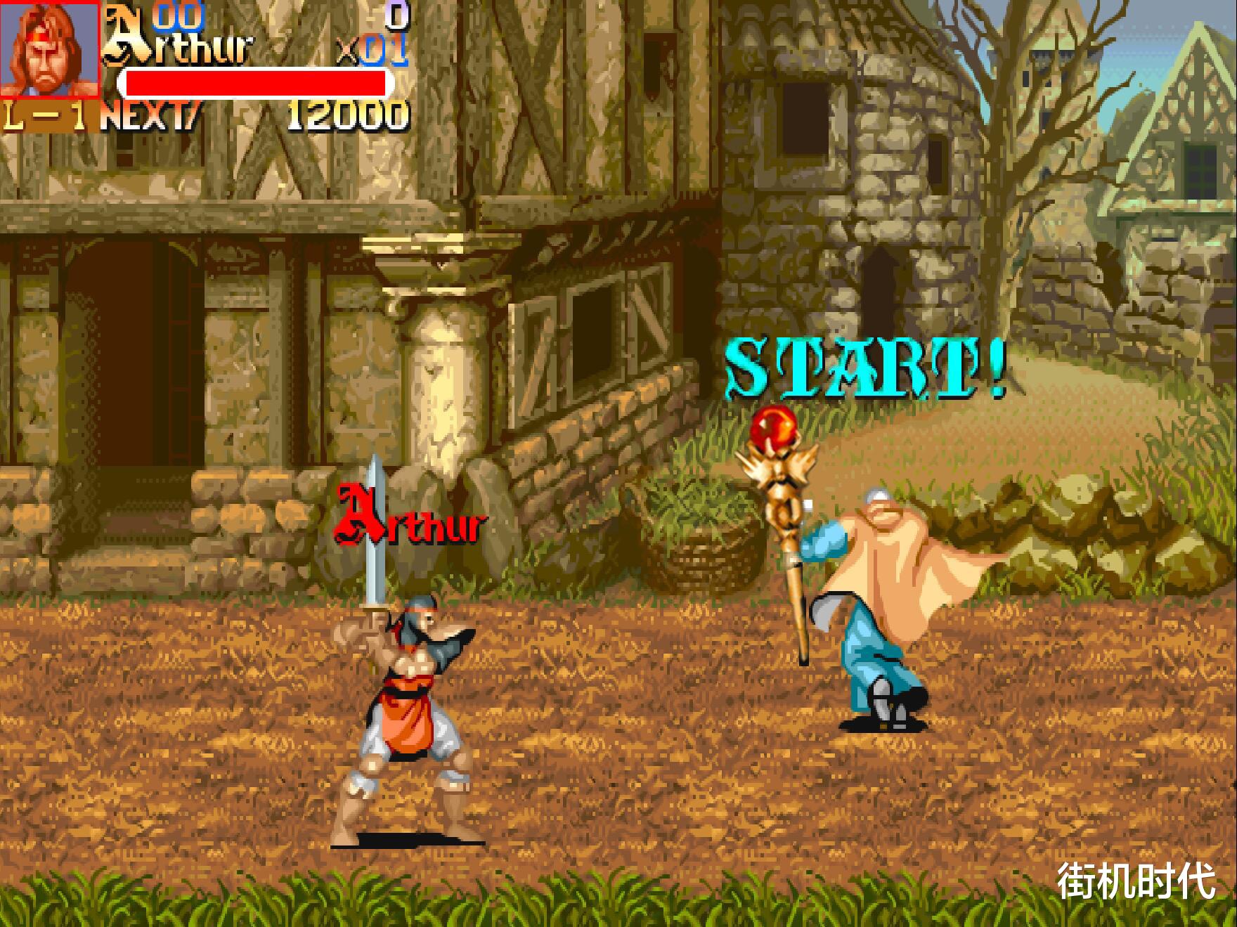 圆桌骑士|街机《圆桌骑士》你没见过的操作，小兵帮忙一起砍BOSS