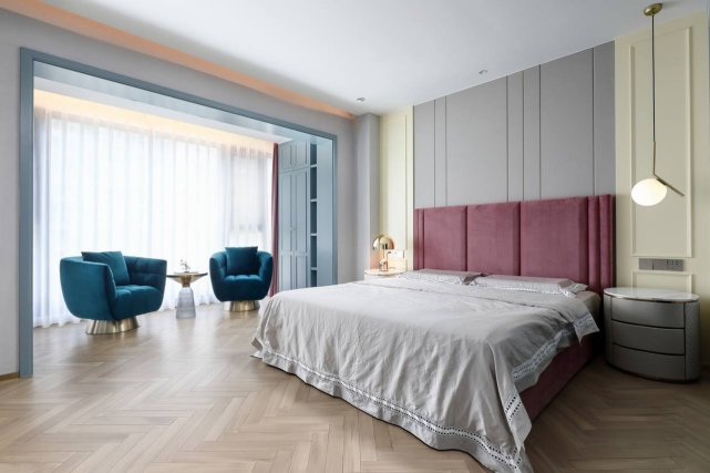 257平轻奢风四居室,简单的质感自然舒展是对精致生活的追求