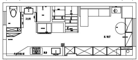 35㎡改出2室1厅,卫生间3分离,收纳翻倍,这小户型凭什么这么猛?!