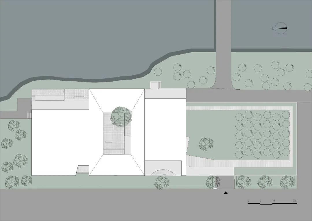 月亮|湖-廊-院-廊,石湾猪舍里展厅