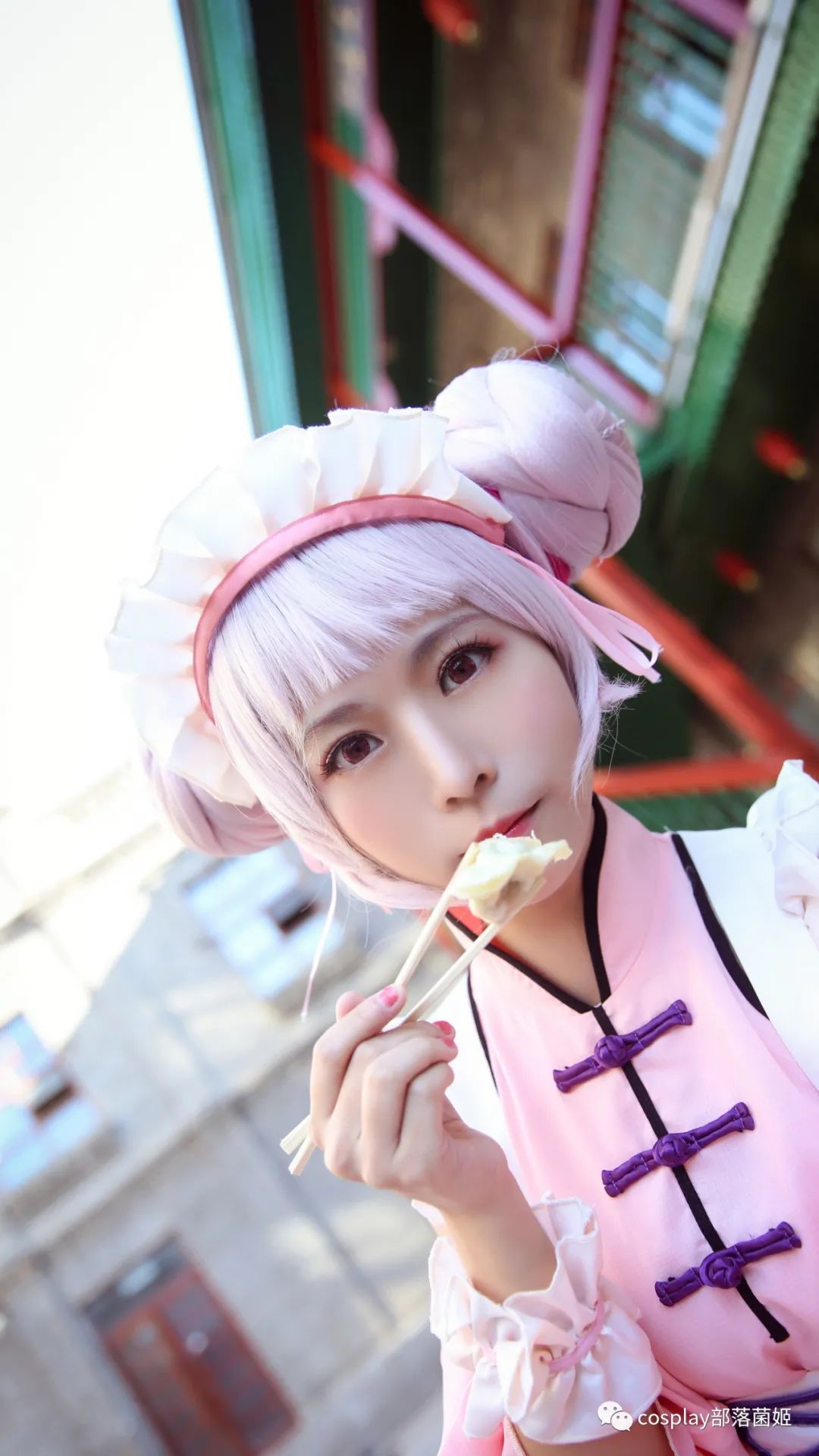 女仆装|cos：王者荣耀小乔中华风女仆装同人cos正片@洛城雪