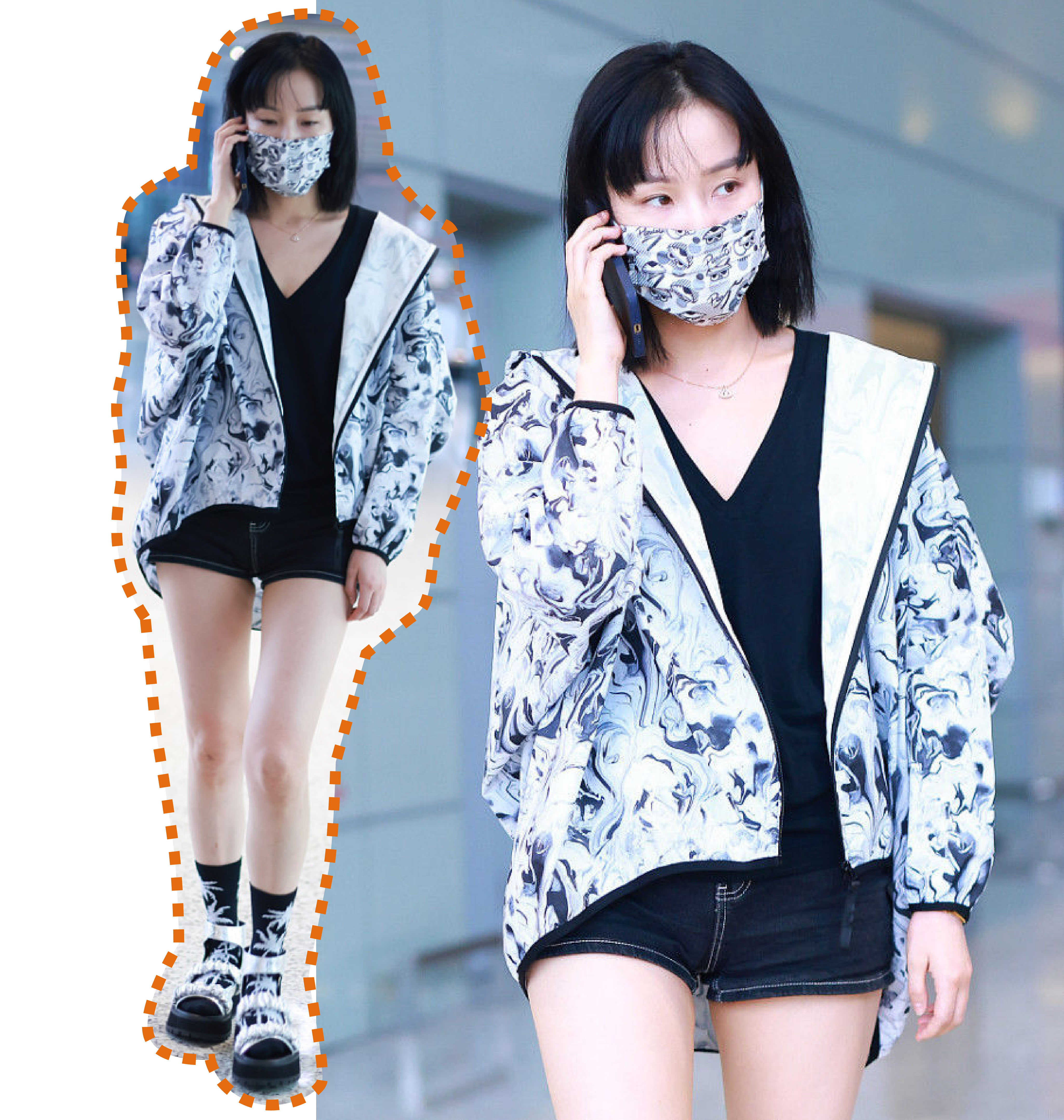 时尚不打羊 人间作精黄龄竟翻车？花哨印花裙廉价艳俗，浓妆盖不住憔悴肌肤！